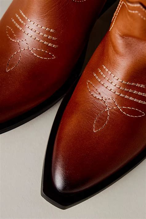 By Anthropologie Suede Leather Western Cowboy Boots Anthropologie Uk