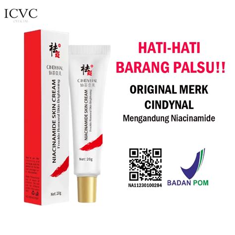 Jual Bpom Cindynal Niacinamide Skin Cream Salep Penghilang Flek Hitam