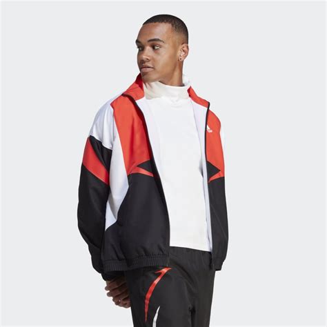 Adidas Colourblock Track Top Black Adidas Uae