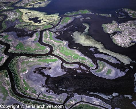 Aerial Photograph Of Wetlands In The Mississippi River Delta Louisiana