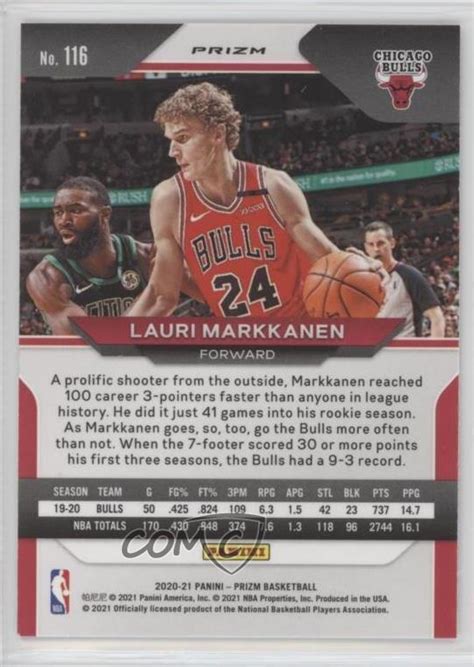 Panini Prizm Silver Prizm Lauri Markkanen Ebay