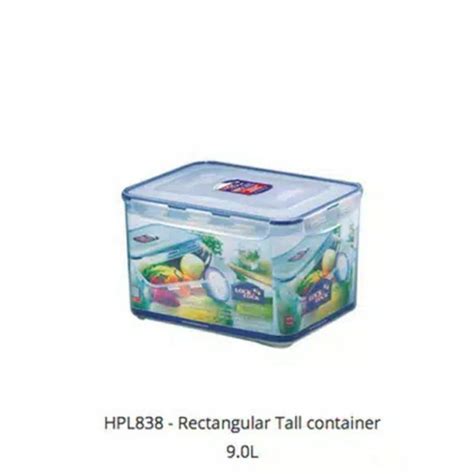 Jual Lock N Lock Lock HPL838 9L Rectangular Tall Container Food Lock