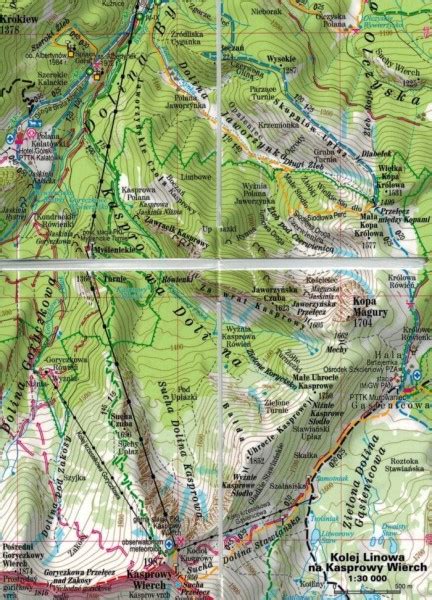 TATRY MAPA TURYSTYCZNA SKŁADANA LAMINOWANA MINI