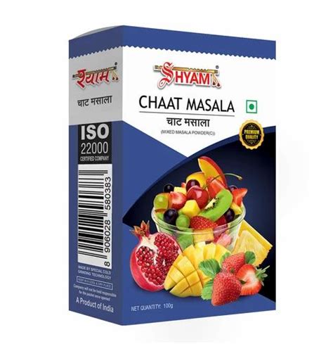 Packaging Type Available Box Chaat Masala Powder Packaging Size 100