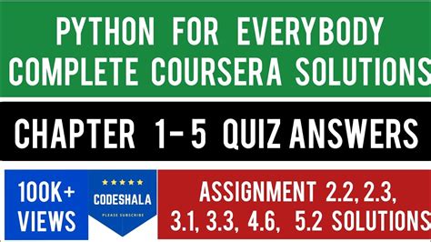 Coursera Python For Everybody Complete Course Assignments Solution Python For Everybody