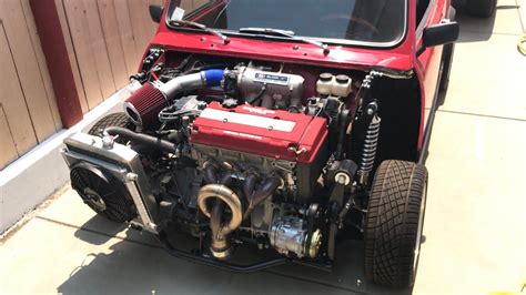 Mini Cooper B18 Vtec Sneak Peek Youtube