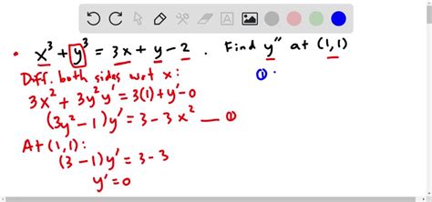 Solveduse Implicit Differentiation To Calculate Higher Derivatives Use The Method Of The