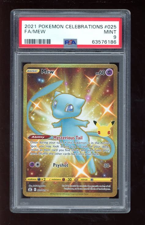 Mew Pokemon Celebrations Psa Pristine Auction