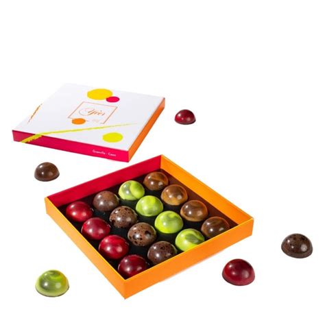 Yver Assortiment Dômes Chocolat Noir et Lait 125g 16 pièces