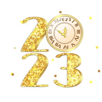 2023 Clock Countdown Golden, 2023, Clock, Countdown PNG Transparent ...