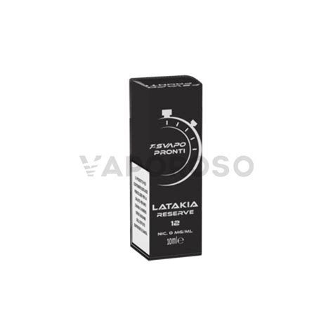 Latakia Reserve T Svapo Liquido Pronto 10ml Vaporoso