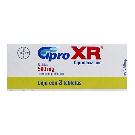 Cipro Xr Mg Tabletas Pzas Walmart