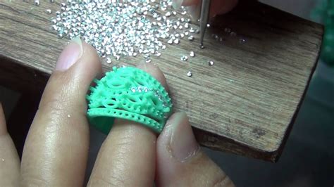 How To Set Stones On The Jewelry Wax Wax Carving Jewelry Jewelry Wax