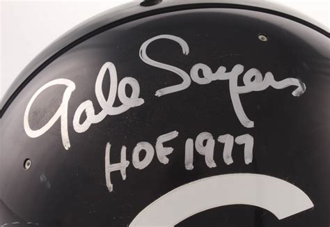 Gale Sayers Signed Bears Full Size Authentic On Field Helmet Inscribed