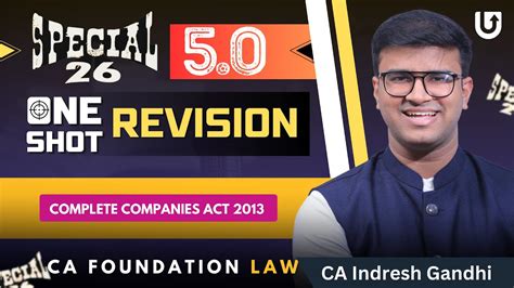 The Companies Act 2013 Part 2 CA Foundation Law Most Detailed