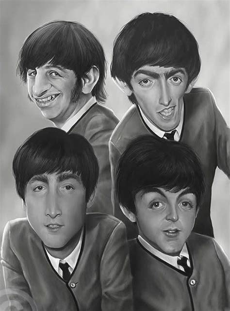 Caricature The Beatles Beatles Art Les Beatles Beatles John