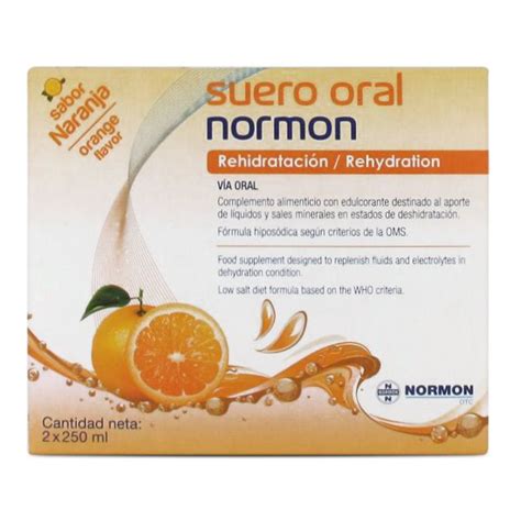 Suero Oral Normon Naranja 2 X 250ml Farmasky