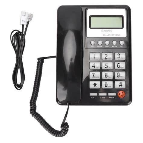 Téléphone filaire KXT8001CID FSK DTMF système double classique avec