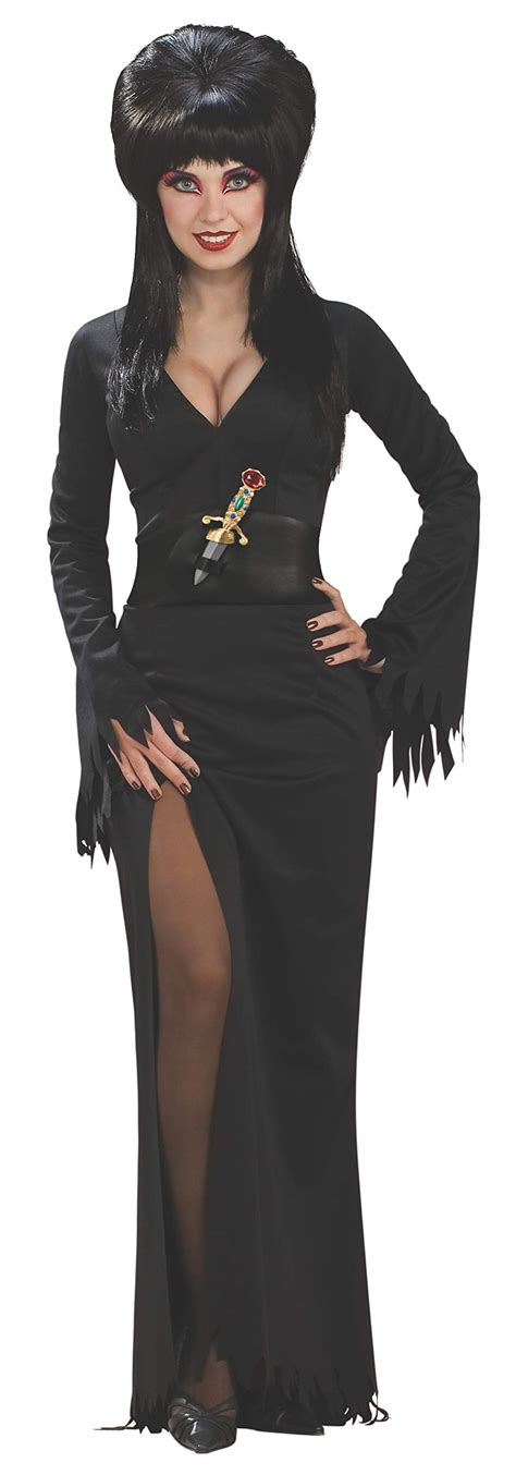 RUBIES II Elvira Mistress Female Halloween Fancy-Dress Costume for Adult's, Women's Standard ...