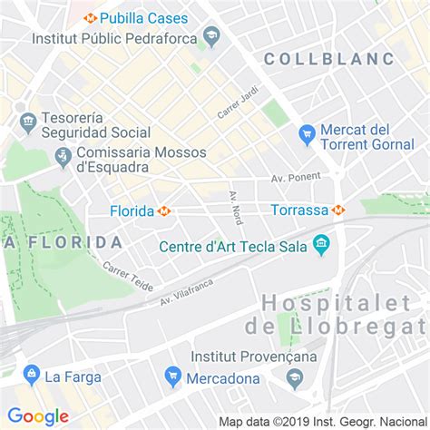 C Digo Postal Calle Catalunya Avinguda En Hospitalet De Llobregat L