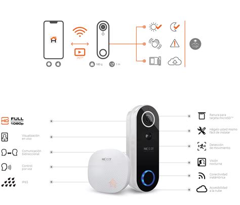 Nexxt Solutions Timbre Inteligente Con Cámara Nhc D100