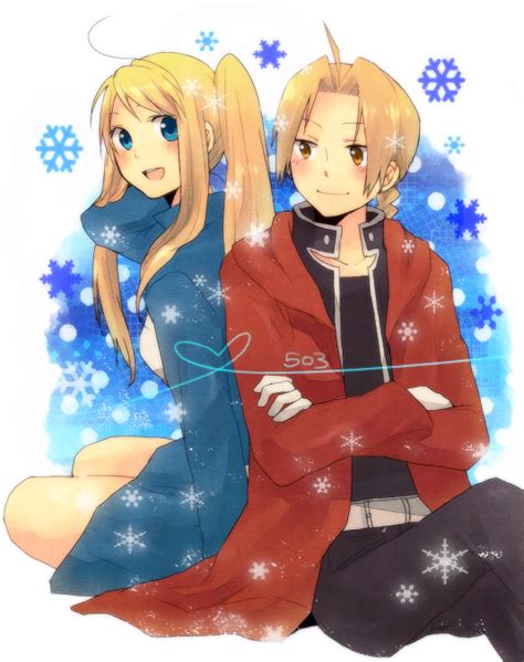 Edward Elric And Winry Rockbell Fullmetal Alchemist Drawn By