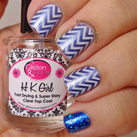 Painted Nubbs Chevron Nail Art With The Zoya Wishes Collection