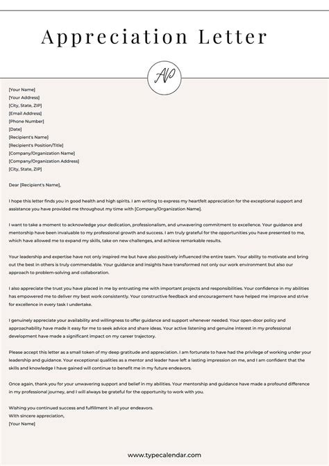 Employee Appreciation Letter Samples