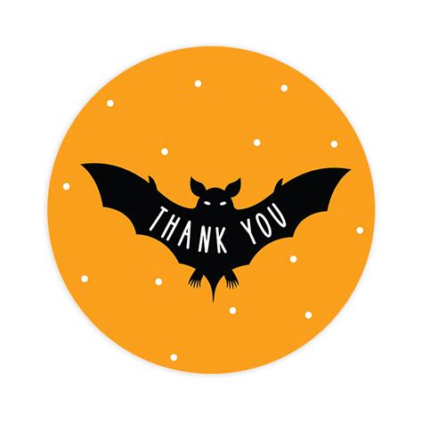 Koyal Wholesale Halloween Thank You Stickers 2 Inch Round 120 Bulk Pk