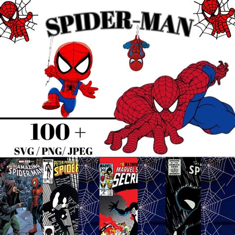 Spiderman PNG Bundle Spiderman SVG Bundle Superhero Clipart Etsy UK