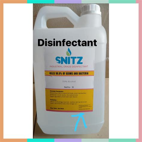 Jual Alkohol Ethanol Merk Snitz Liter Disinfectant Shopee