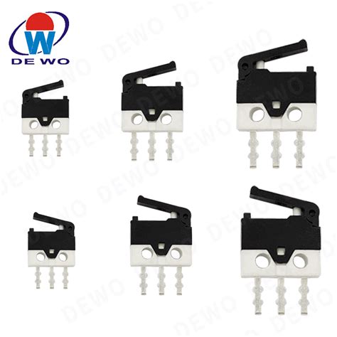 mini micro switch 8 4 2 35mm plastic lever 0 1a micro switch 微动开关 东莞市