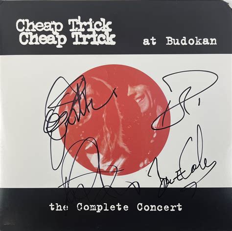 Lot Detail - Cheap Trick: Group Signed "At Budokan" Live Album Cover w