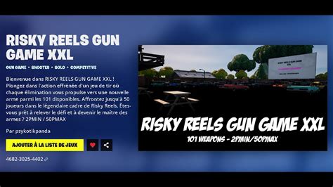 Demo Uefn Risky Reels Gun Game Xxl Youtube