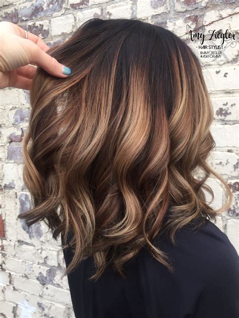 Chunky Blonde Balayage On Dark Hair By Askforamy Askforamy