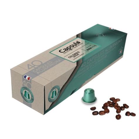 Café colombie 40 capsules aluminium CAPSULO