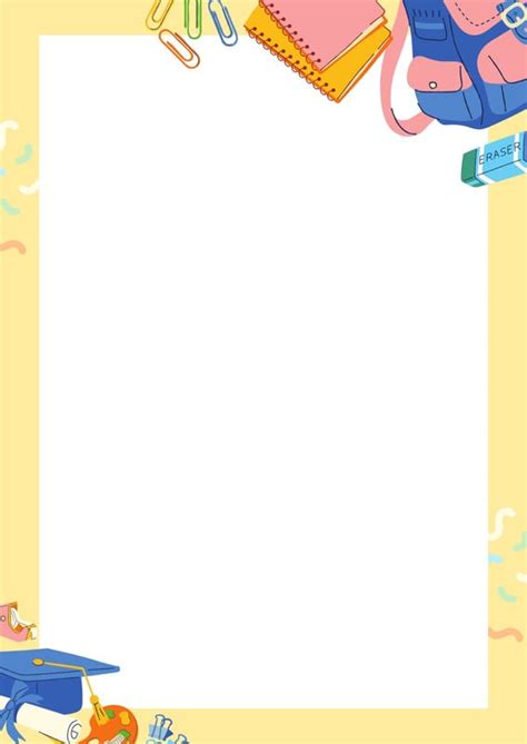 Printable School Page Borders