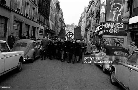 A French Far Right Militant Political Group In Paris France In