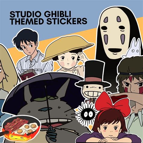 Studio Ghibli Themed Sticker Sets Kawaii Shopee Philippines