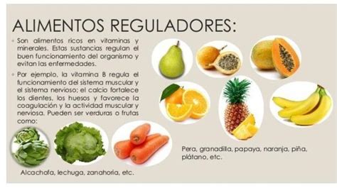 Que Aportan Los Alimentos Reguladores Brainly Lat