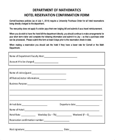 Mybookinghotel: Hotel Booking Confirmation Sample