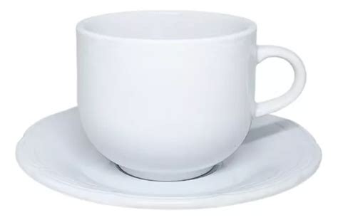 Taza Té 250ml Plato Tsuji Porcelana Linea 1800 2 Piezas