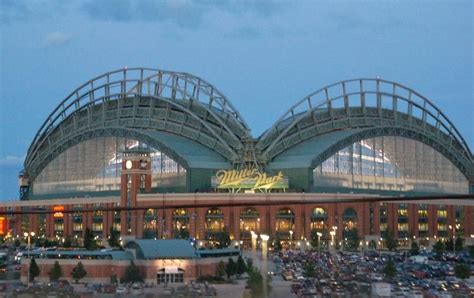 Milwaukee Brewers Miller Park Brewers Baseball, Baseball Stadium, Great ...