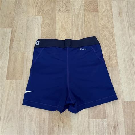 Dark Blue Nike Pros Size Xs Minor Cracking To Depop