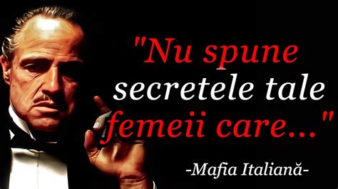 Citate Mafia Italiană Înțelepciunea Mafiei despre Familie Viață și