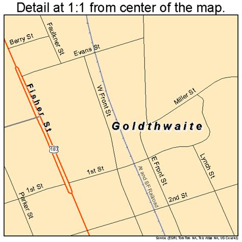 Goldthwaite Texas Street Map 4830056