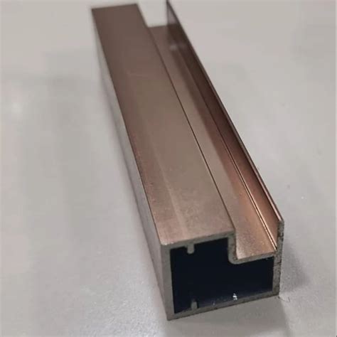 T Profile 20mm Rose Gold Aluminium Shutter Profile Finish Anodised