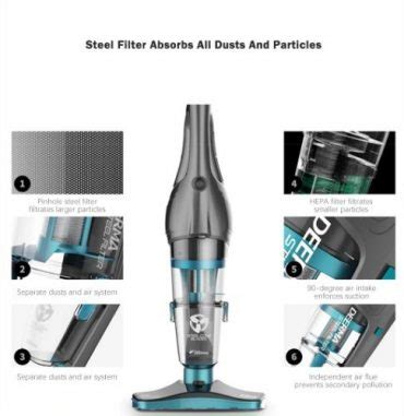 جارو برقی شیائومی درما Xiaomi Deerma DX900 Suction Vacuum Cleaner توان ...