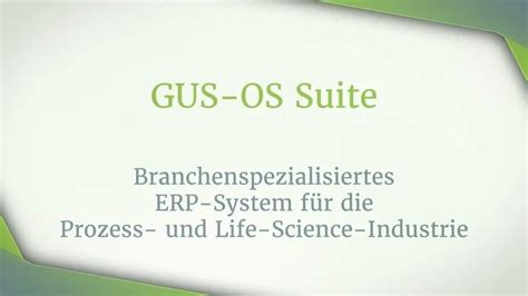 Erp Software For Chemical Industry Gus Os Suite Gus Erp