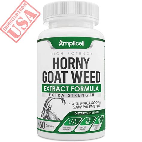 Horny Goat Weed Extract Enhanced Energy Performance Booster For Men